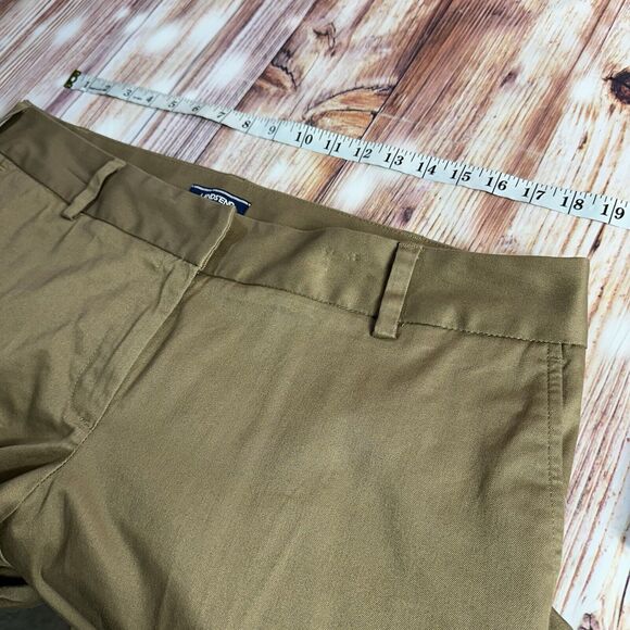 Lands End MID RISE WIDE LEG Womens Size 16W Petite Brown Crop Pants 38x26.5 - Picture 4 of 11